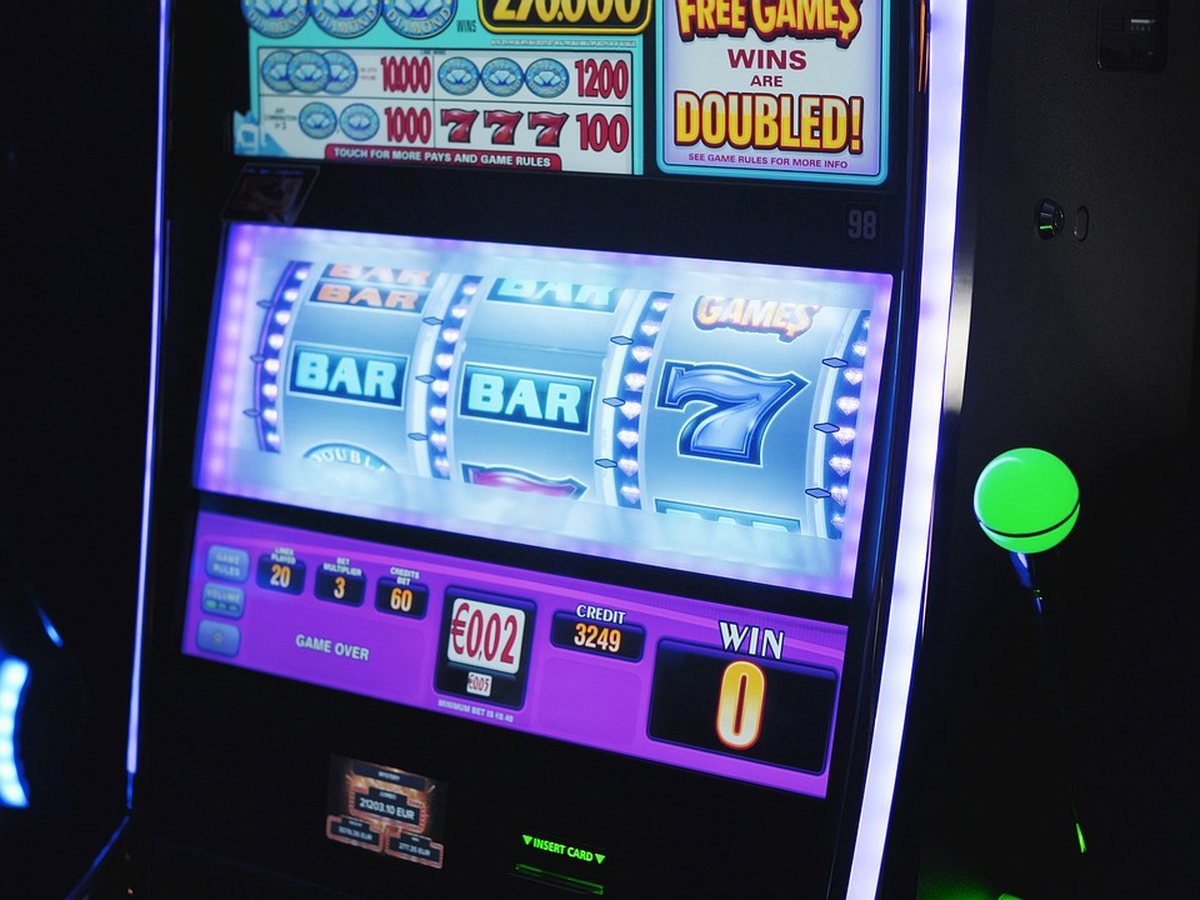 Gaming machines along the eastern wall