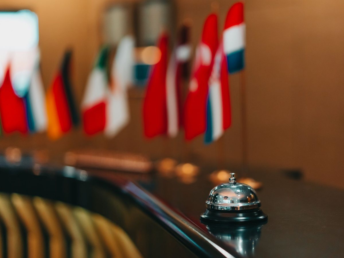 The reception desk
