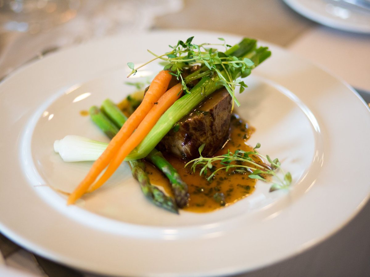 A plated main course