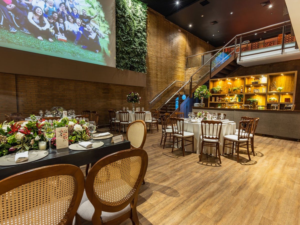 The Cellar Room set for private dining